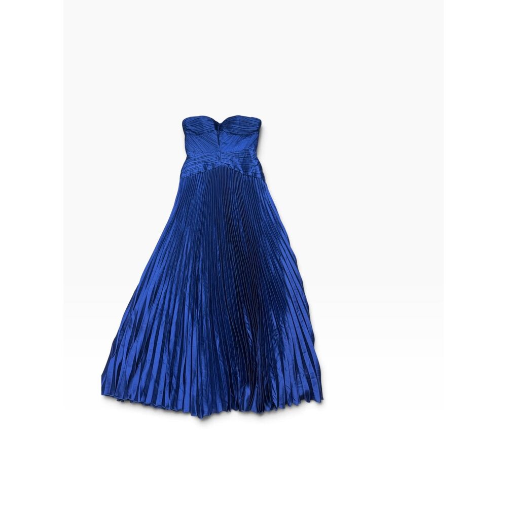 Lulus Royal Blue Strapless Pleated Dress Size M - Picture 2 of 10